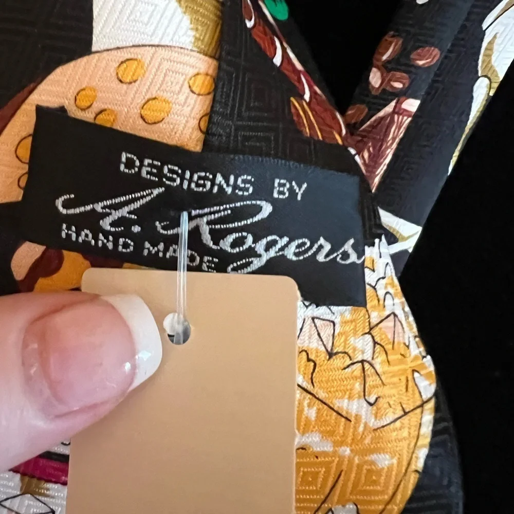 A. Rogers Handmade Novelty Tie Coffee Lovers Silk House Espresso Coffee Necktie